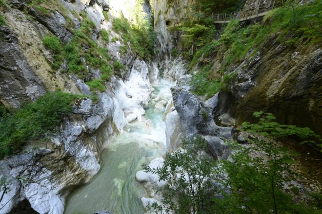 Kaiserklamm Blick in die Schlucht