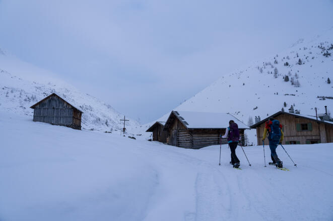 Winterwanderung zur Schweinfurter Hütte