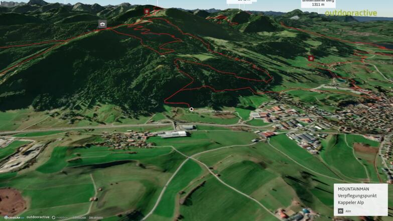 Trailrunning-Strecke in Bayern: MOUNTAINMAN Nesselwang presented by Endress+Hauser XL-Trail