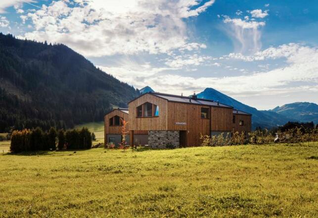 Aussenansicht in die Tannheimer Berge