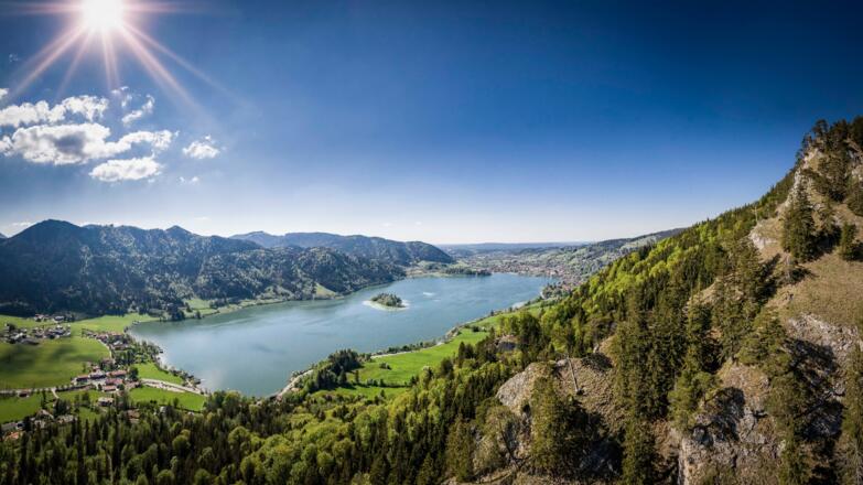 Blick auf den Schliersee von Hohenwaldeck