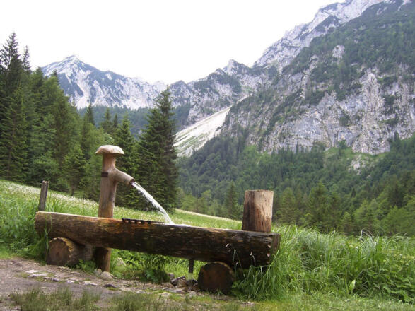 Inzell/Chiemgau: Gassl Alm mit Blick auf Staufen und Frillensee