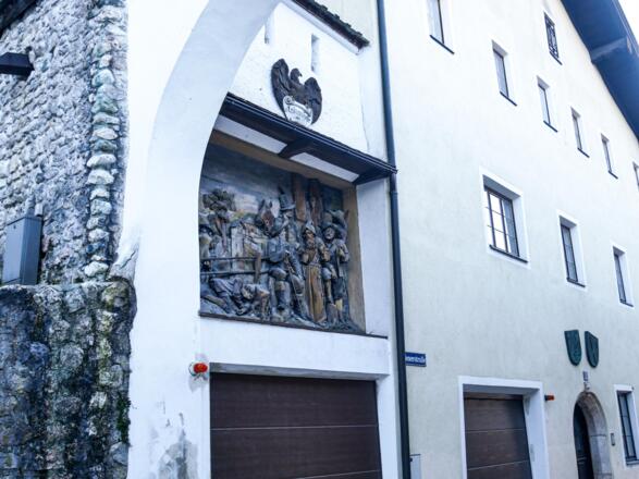 Inschrift Kundler Tor Winter