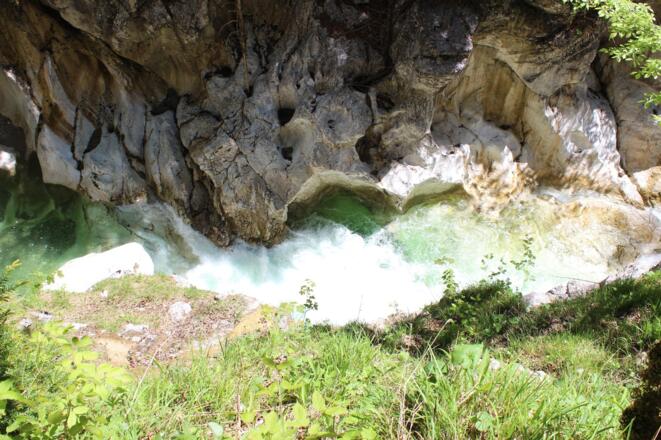 Blick in die Schlucht Kaiserklamm