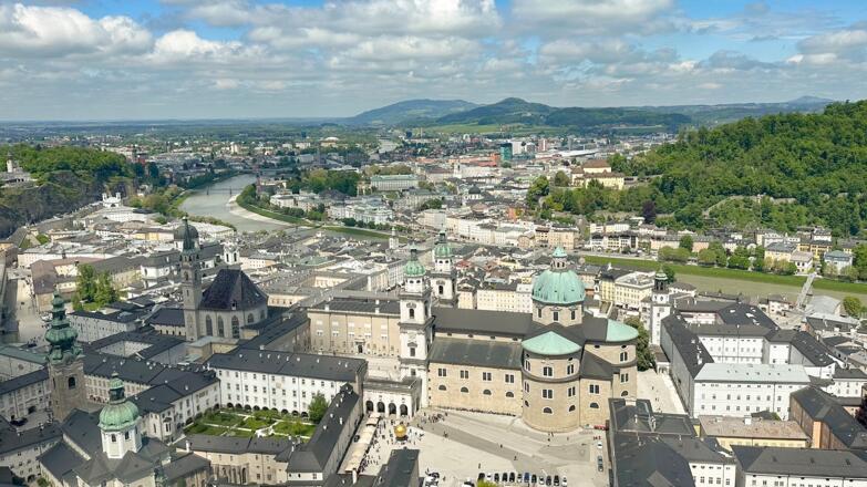 Ausblick von der Festung auf die Altstadt mit dem Dom