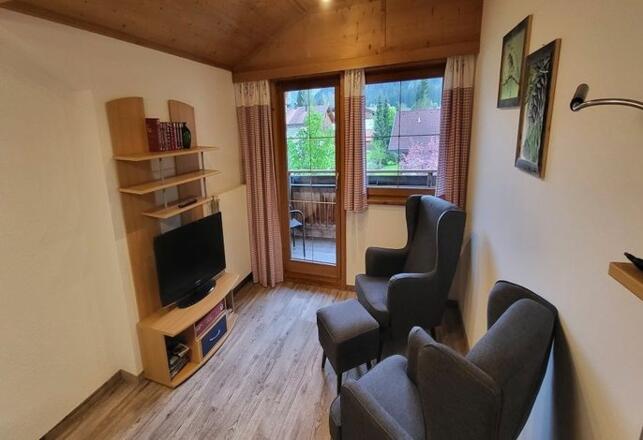 Wohnzimmer Ferienwohnung Tanne