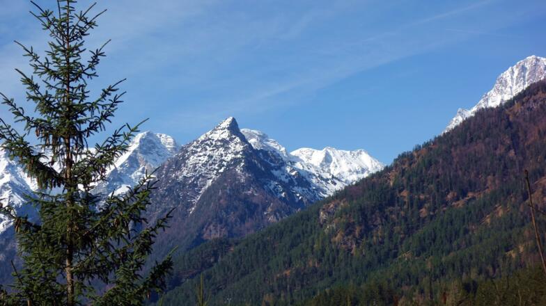 Blick zum markanten Ostrawitz 1823m.