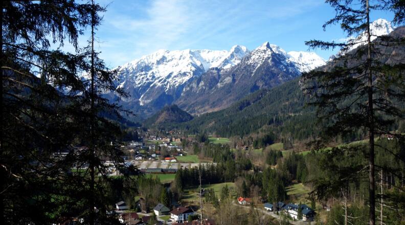 Tiefblick nach Hinterstoder
