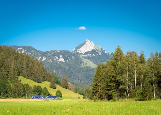 Blick auf den Wendelstein mit BRB