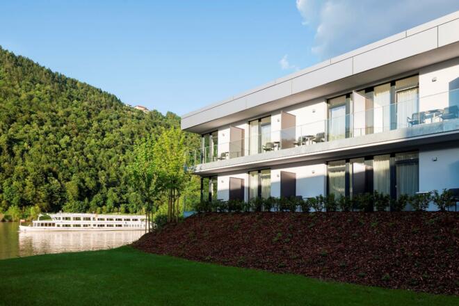 Zimmer mit direktem Donaublick