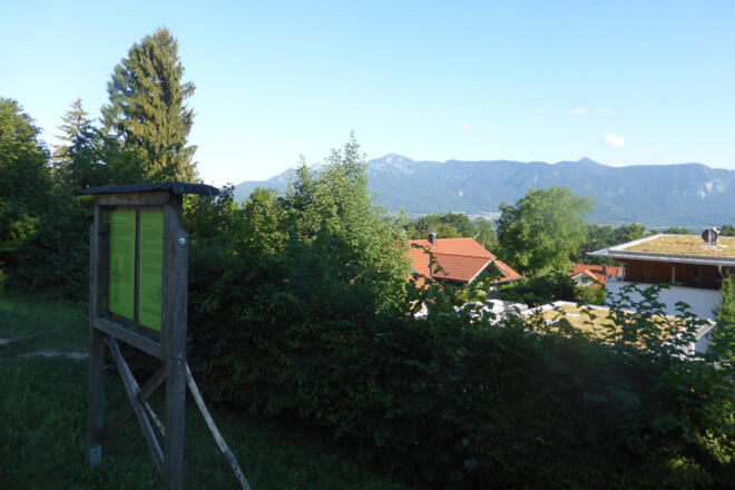 Wanderung - Königsweg in Murnau am Staffelsee - Blick auf Murnau am Staffelsee