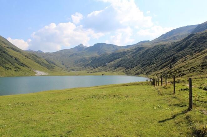 Blick über den See Richtung Klingspitze