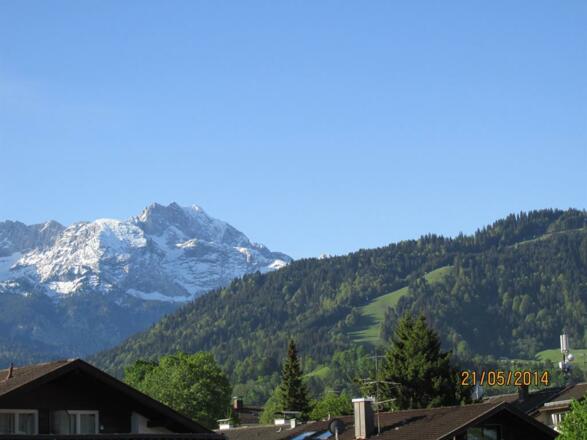 Blick aufs Wettersteingebirge
