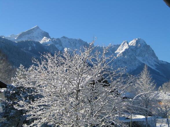 Balkonausblick Westseite von Fewo Zugspitze 75 m²