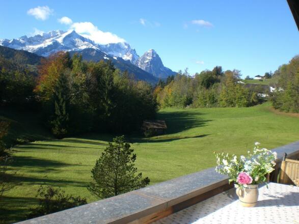 Herbstblick vom Balkon