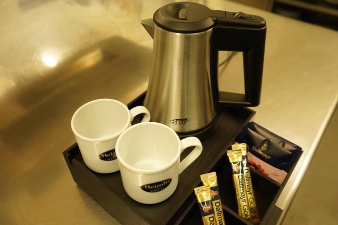 kostenfreie Kaffee/Teestation im Hotelzimmer