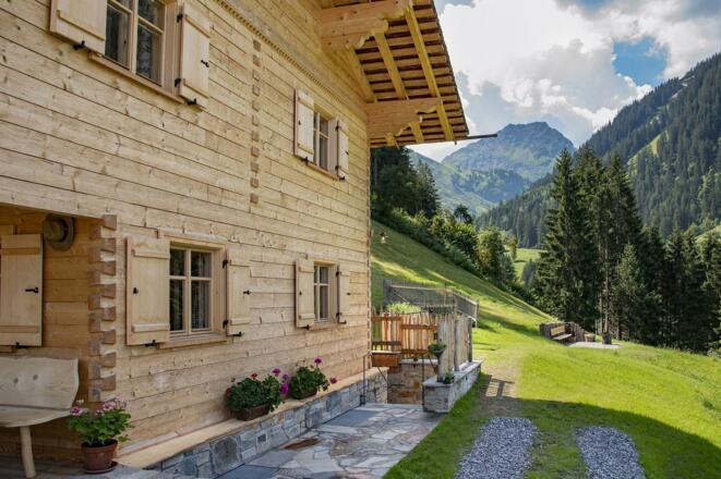 Berghaus Manuaf Aussicht Montafon