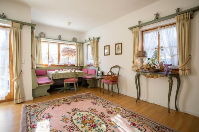 Essplatz im Wohnzimmer
