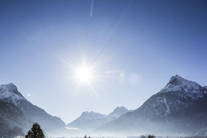 freie Aussicht auf die Bergwelt