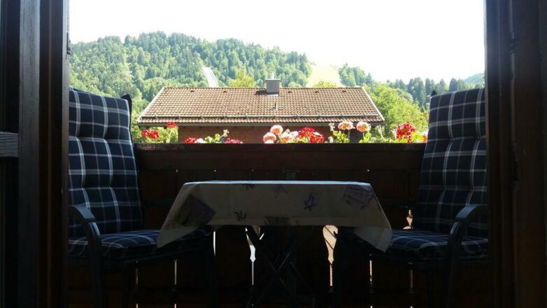 Balkon mit Blick auf die Schanze