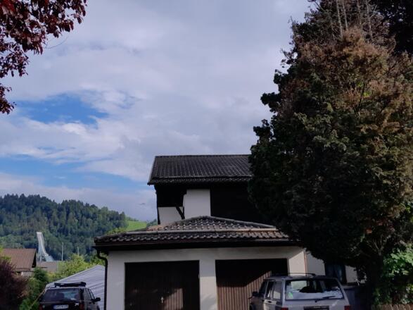 'Rückseite des Hauses