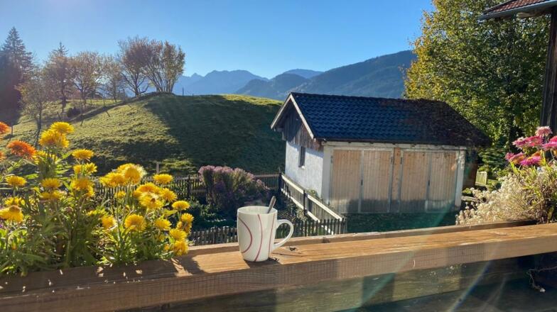 Blick vom Balkon Wohnung Edelsberg