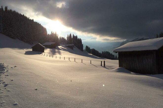 Berghaus Fritzasee-Bartholomaeberg-Montafon-Winter