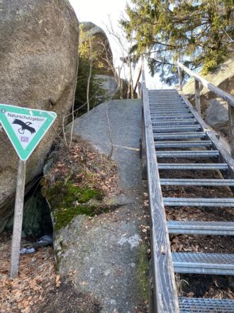 Aufstieg zur Plattform des Nußhardt