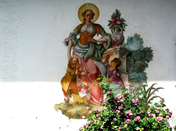 Lüftlmalerei am Haus