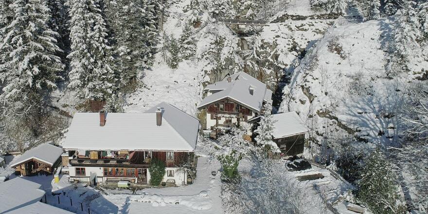 Die Tannermühle im Winter