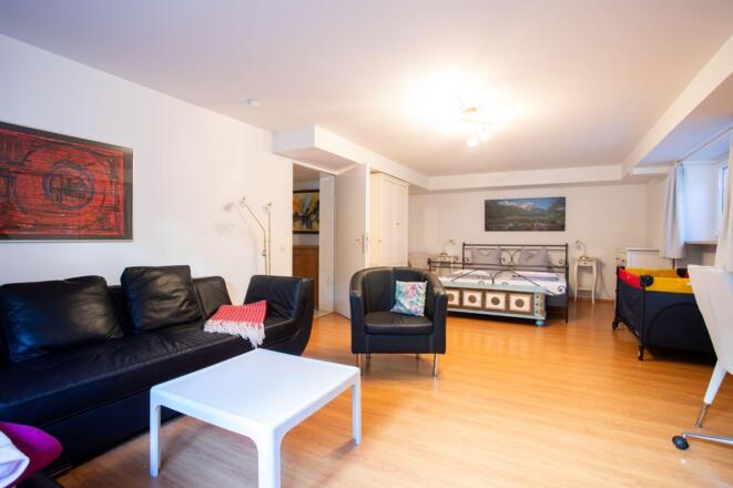 Sitzecke im Schlafzimmer 1 im UG