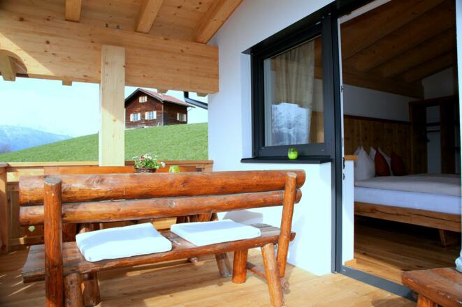 Balkon in der Ferienwohnung Grubertal