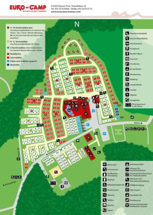 Platzplan Eurocamp Kössen