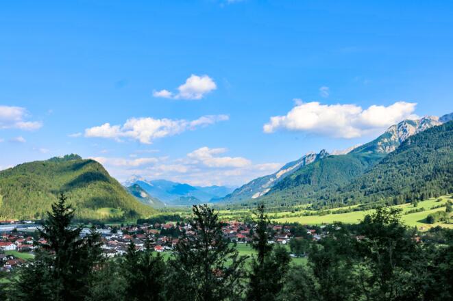 Blick auf das Pfrontener Tal