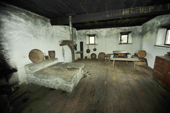 Wohnraum eines alten Bauernhofes