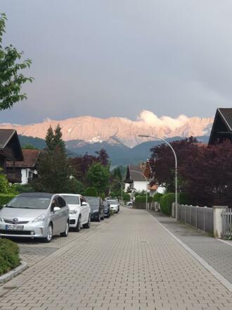 Abendrot in der Angerstraße