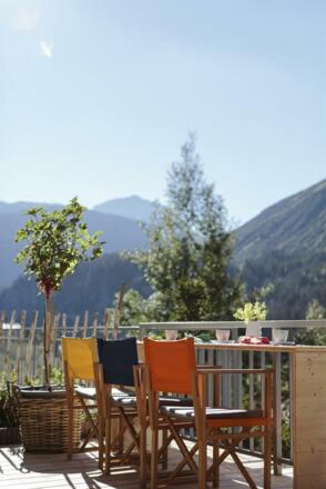 Ausblick beim Frühstück