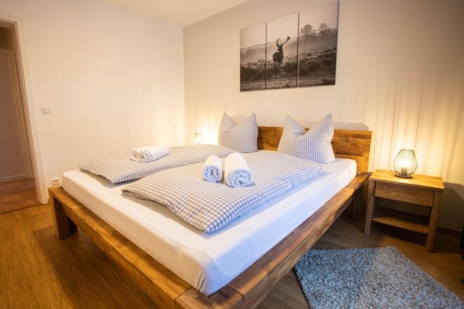 Schlafzimmer 1 im Erdgeschoss