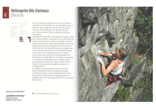 Topo und Infos Klettergarten Rifa