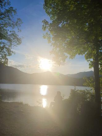 Sonnenuntergang am Eibsee