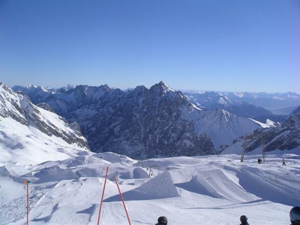 Skifahren auf der Zugspitze