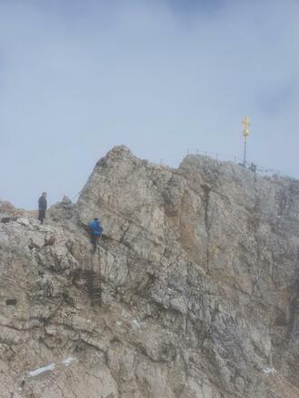Zugspitzgipfel bei etwas Nebel