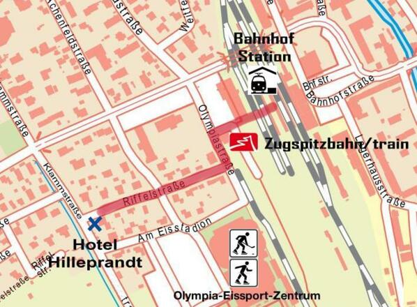 Bahnhof - Hotel - Wegbeschreibung