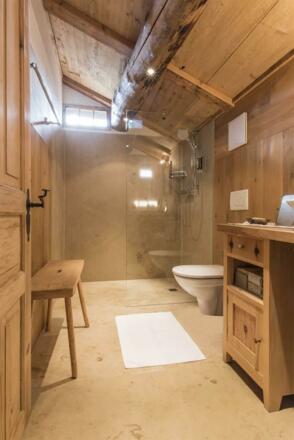 Berghaus Bartholomäberg Badezimmer Obergeschoss