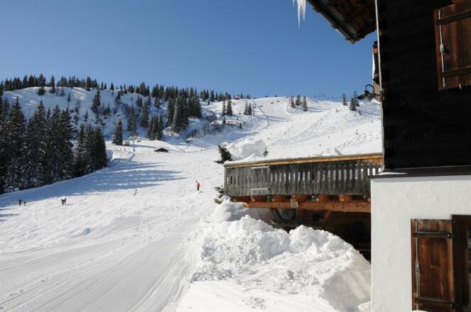 Direkt an der Skipiste am Golm