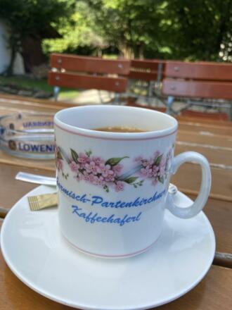 Kaffee auf der Werdenfelser Hütte