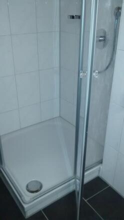 Neue Dusche