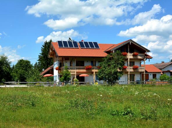 Haus von hinten