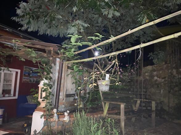 gemütliche Gartenlaube