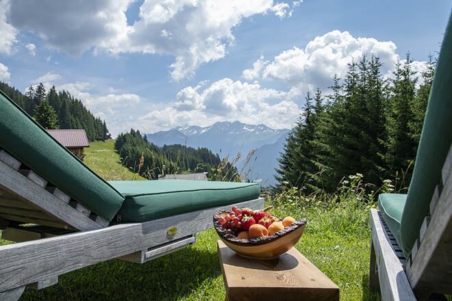 Berghaus Bartholomäberg Aussicht